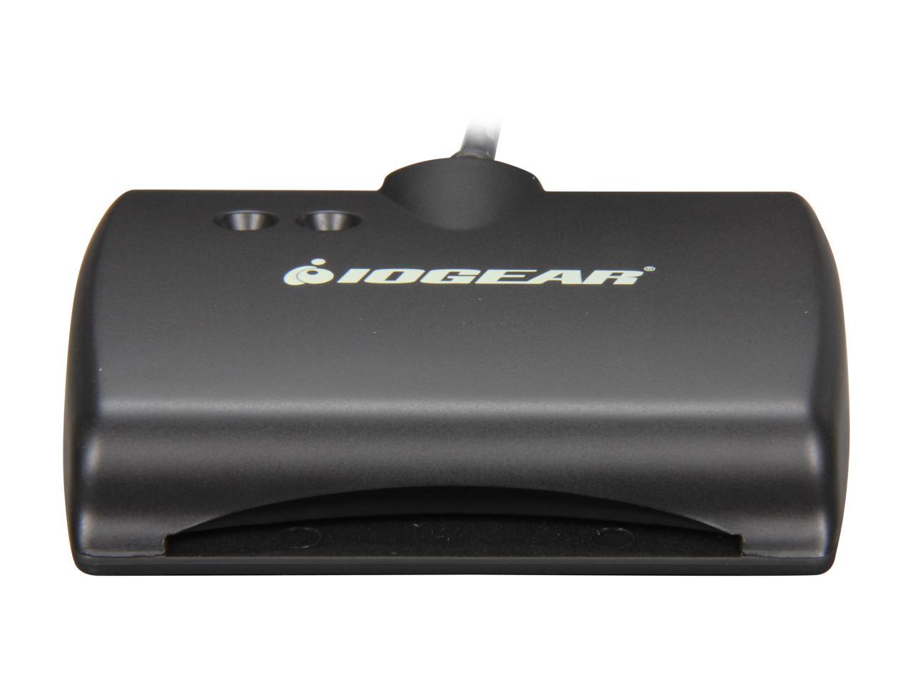 IOGEAR GSR202 USB 2.0 Smart Card Acess Reader Black