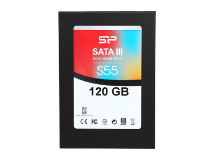 Silicon Power Slim S55 2.5" 120GB SATA III TLC Internal Solid State Drive (SSD) SP120GBSS3S55S25