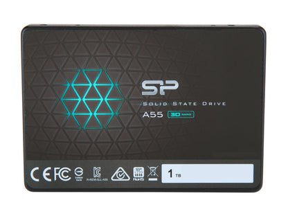 Silicon Power Ace A55 2.5" 1TB SATA III 3D NAND Internal Solid State Drive (SSD) SU001TBSS3A55S25NE