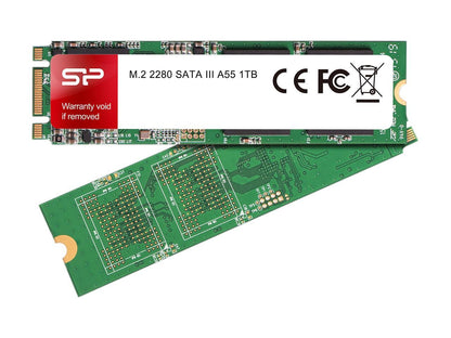 Silicon Power Ace A55 M.2 2280 1TB SATA III 3D NAND Internal Solid State Drive (SSD) SP001TBSS3A55M28