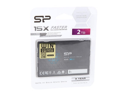 Silicon Power Ace A55 2.5" 2TB SATA III 3D TLC Internal Solid State Drive (SSD) SP002TBSS3A55S25