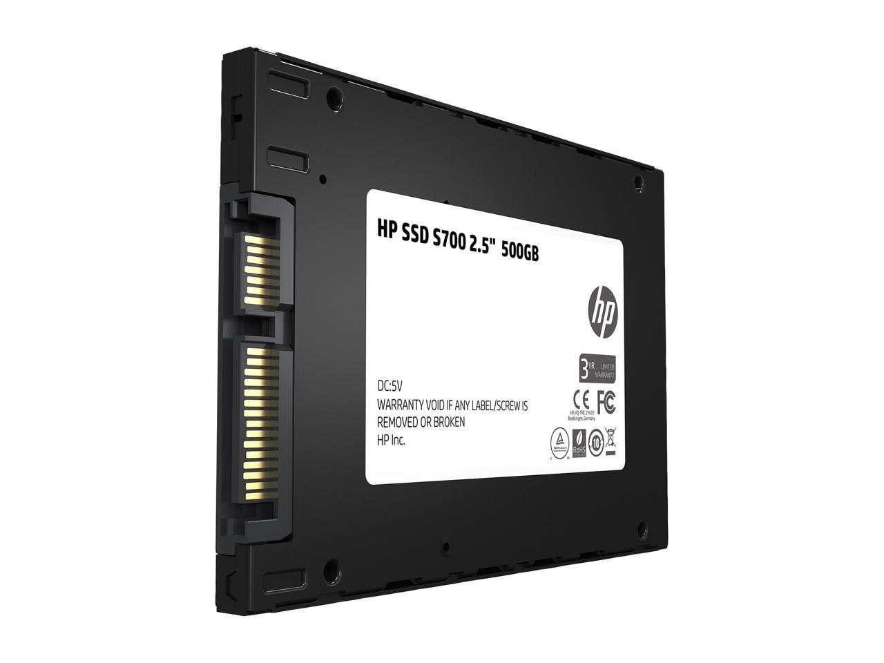 HP S700 2.5" 500GB SATA III 3D TLC Internal Solid State Drive (SSD) 2DP99AA#ABC