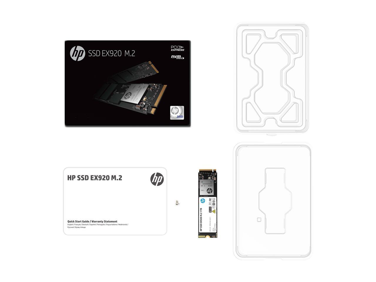 HP EX920 M.2 512GB PCIe 3.0 x4 NVMe 3D TLC NAND Internal Solid State Drive (SSD) 2YY46AA#ABC