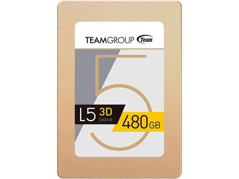 Team Group L5 3D 2.5" 480GB SATA III 3D NAND Internal Solid State Drive (SSD) T253TD480G3C101