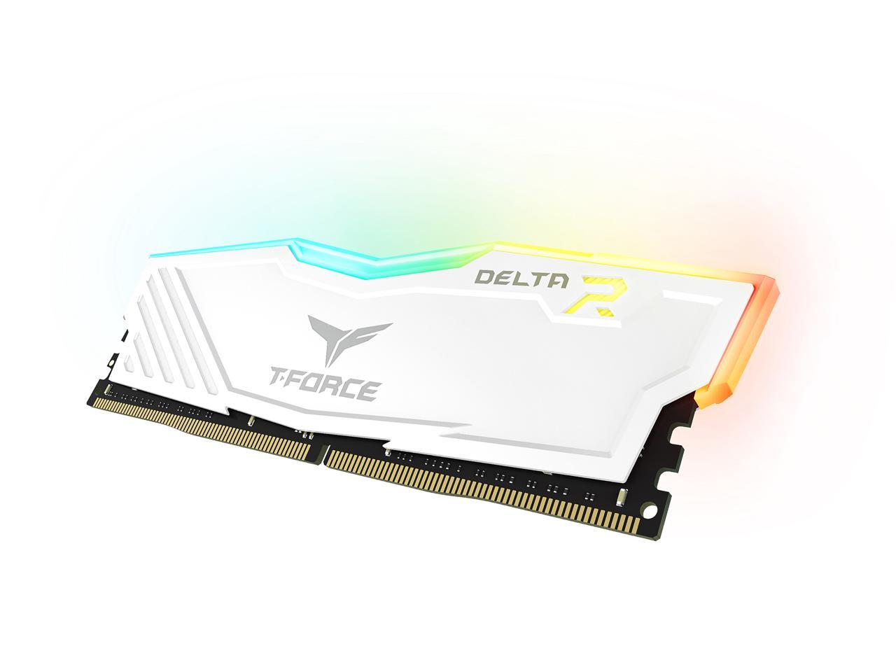 Team T-Force Delta RGB 32GB (2 x 16GB) 288-Pin DDR4 SDRAM DDR4 3000 (PC4 24000) Desktop Memory Model TF4D432G3000HC16CDC01