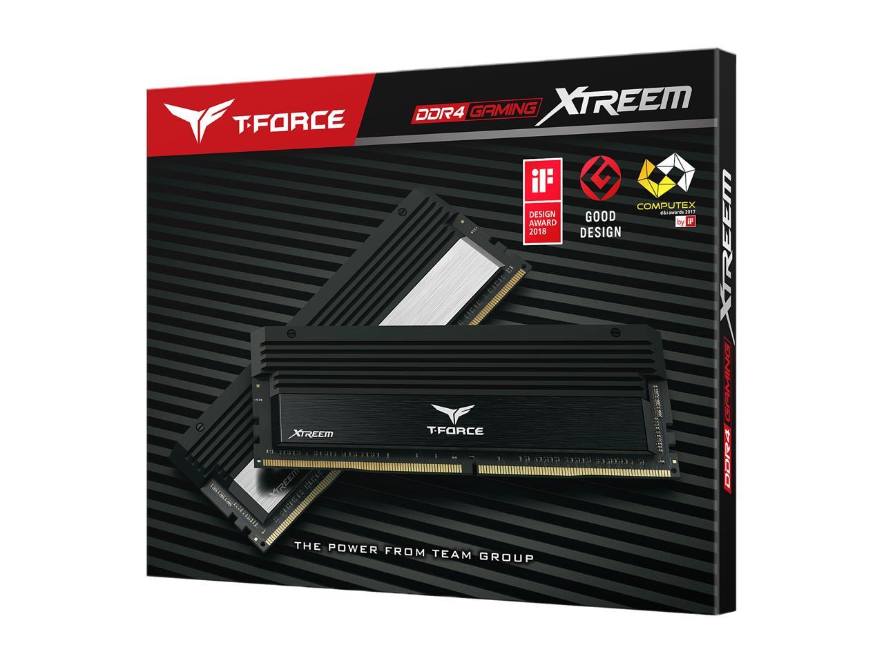 Team T-Force XTREEM 16GB (2 x 8GB) 288-Pin DDR4 SDRAM DDR4 4000 (PC4 32000) Desktop Memory Model TXKD416G4000HC18EDC01