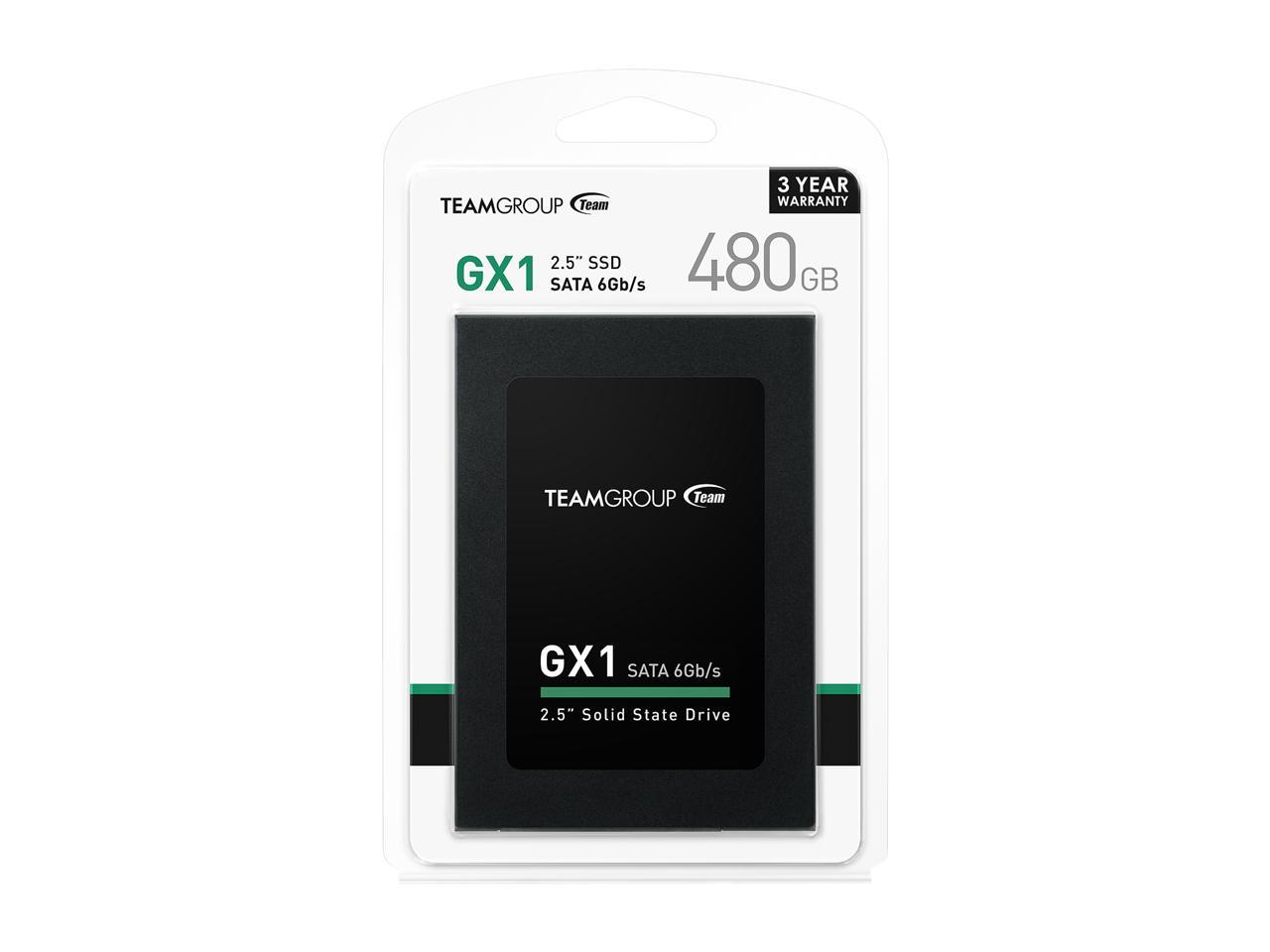 Team GX1 2.5" 480GB SATA III Internal Solid State Drive (SSD) T253X1480G0C101