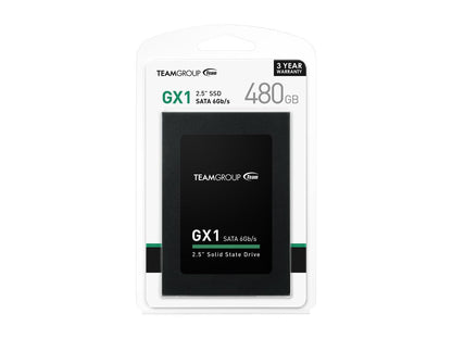 Team GX1 2.5" 480GB SATA III Internal Solid State Drive (SSD) T253X1480G0C101