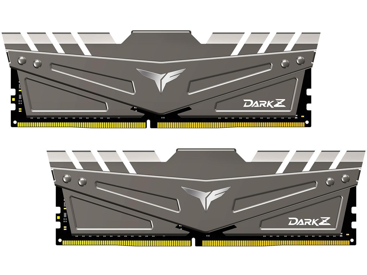 Team T-FORCE DARK Z 16GB (2 x 8GB) 288-Pin DDR4 SDRAM DDR4 3200 (PC4 25600) Intel XMP 2.0 Desktop Memory Model TDZGD416G3200HC16CDC01