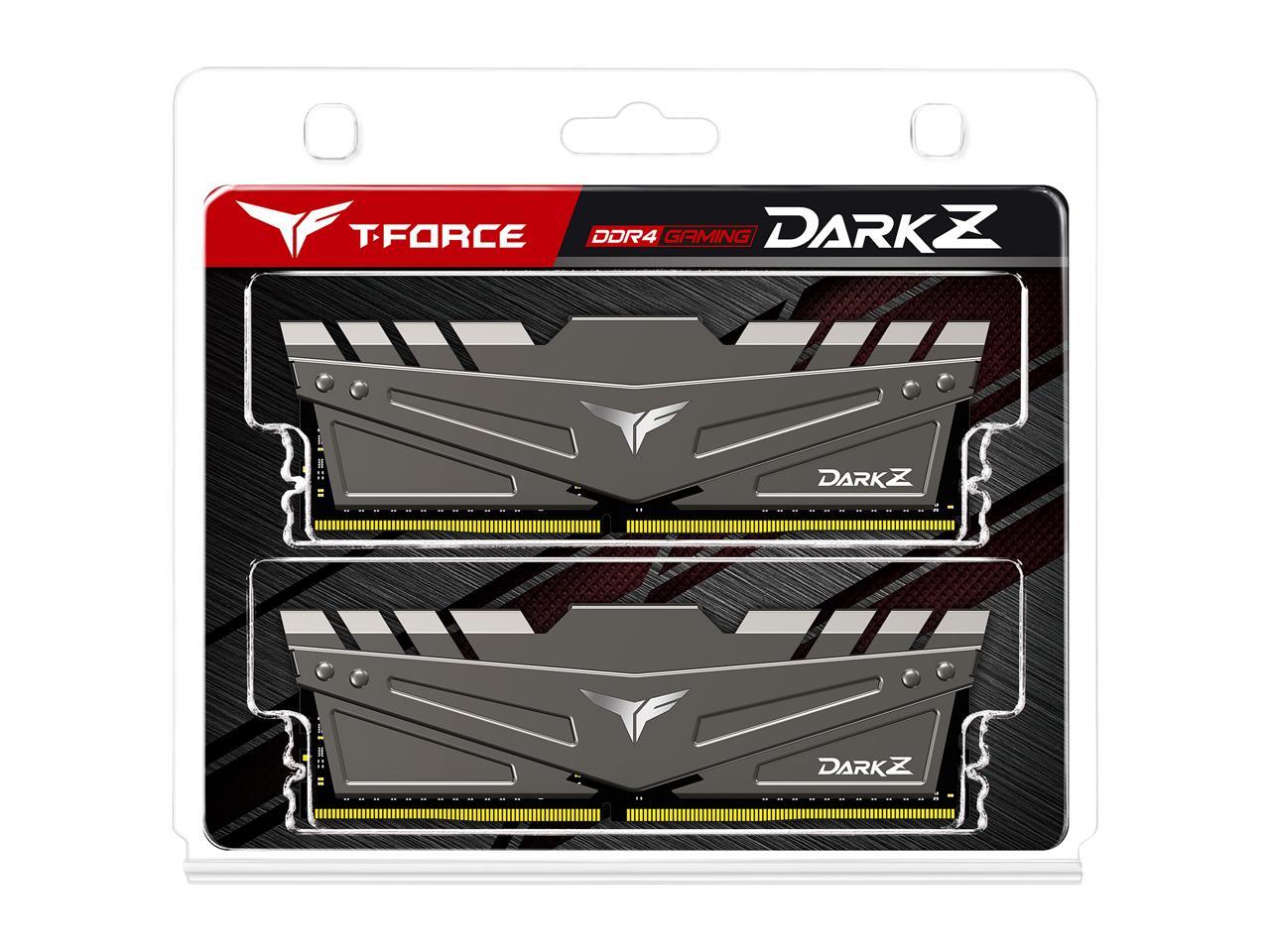Team T-FORCE DARK Z 16GB (2 x 8GB) 288-Pin DDR4 SDRAM DDR4 3200 (PC4 25600) Intel XMP 2.0 Desktop Memory Model TDZGD416G3200HC16CDC01