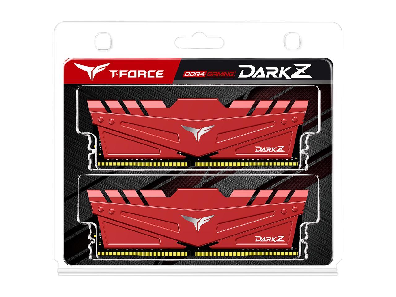 Team T-FORCE DARK Z 32GB (2 x 16GB) 288-Pin DDR4 SDRAM DDR4 3600 (PC4 28800) Desktop Memory Model TDZRD432G3600HC18JDC01