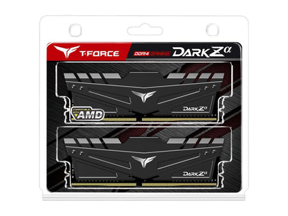 Team T-FORCE DARK Za 32GB (2 x 16GB) 288-Pin DDR4 SDRAM DDR4 3200 (PC4 25600) Desktop Memory (FOR AMD) Model TDZAD432G3200HC16CDC01