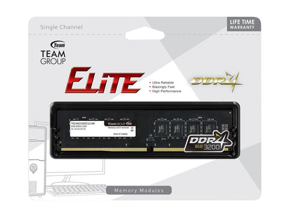 Team Elite 8GB 288-Pin DDR4 SDRAM DDR4 3200 (PC4 25600) Desktop Memory Model TED48G3200C2201