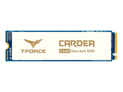Team T-FORCE CARDEA Ceramic C440 M.2 2280 1TB PCIe Gen4 x4 with NVMe 1.3 3D NAND Internal Solid State Drive (SSD) TM8FPA001T0C410