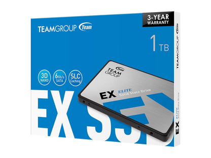 Team EX2 2.5" 1TB SATA III 3D NAND Internal Solid State Drive (SSD) T253E2001T0C101