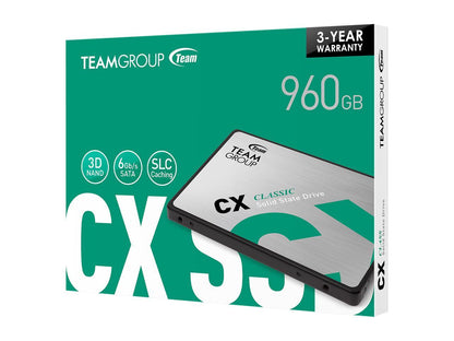 Team CX1 2.5" 960GB SATA III Internal Solid State Drive (SSD) T253X5960G0C101