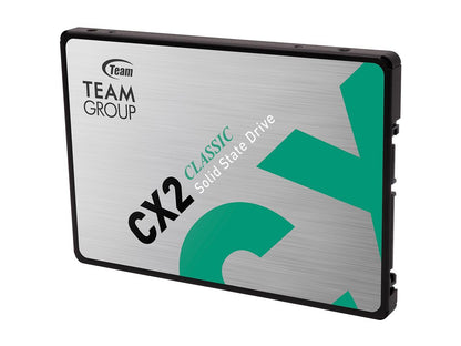 Team CX2 2.5" 256GB SATA III 3D NAND Internal Solid State Drive (SSD) T253X6256G0C101