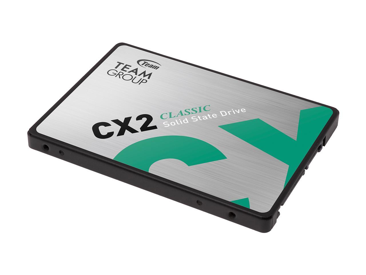 Team CX2 2.5" 512GB SATA III 3D NAND Internal Solid State Drive (SSD) T253X6512G0C101