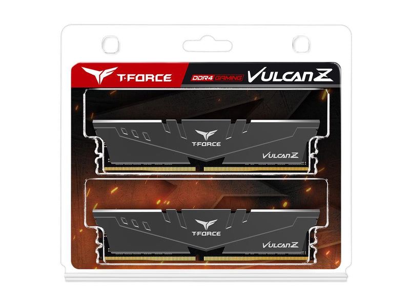 Team T-FORCE VULCAN Z 32GB (2 x 16GB) 288-Pin PC RAM DDR4 3200 (PC4 25600) Intel XMP 2.0 Desktop Memory Model TLZGD432G3200HC16FDC01