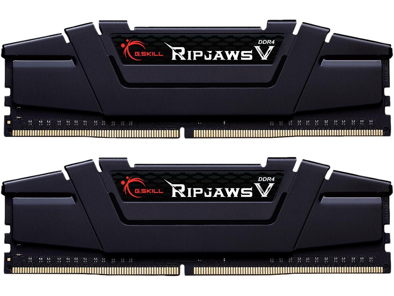 G.SKILL Ripjaws V Series 64GB (2 x 32GB) 288-Pin DDR4 SDRAM DDR4 3600 (PC4 28800) Intel XMP 2.0 Desktop Memory Model F4-3600C18D-64GVK