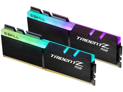 G.SKILL TridentZ RGB Series 32GB (2 x 16GB) 288-Pin DDR4 SDRAM DDR4 4000 (PC4 32000) Intel XMP 2.0 Desktop Memory Model F4-4000C17D-32GTZRB