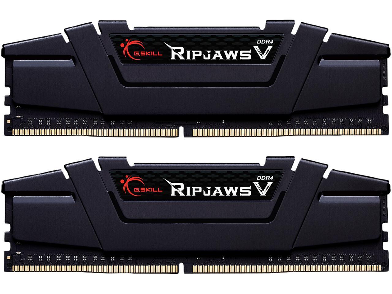 G.SKILL Ripjaws V Series 64GB (2 x 32GB) 288-Pin DDR4 SDRAM DDR4 4000 (PC4 32000) Intel XMP 2.0 Desktop Memory Model F4-4000C18D-64GVK