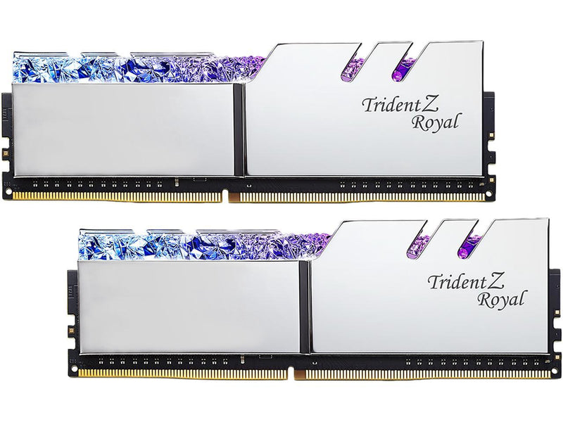G.SKILL Trident Z Royal Series 64GB (2 x 32GB) 288-Pin DDR4 SDRAM DDR4 4000 (PC4 32000) Intel XMP 2.0 Desktop Memory Model F4-4000C18D-64GTRS