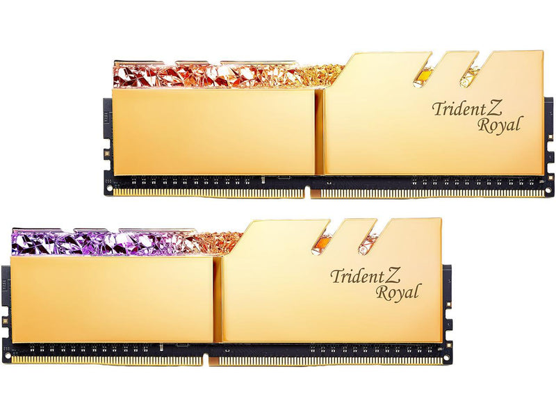 G.SKILL Trident Z Royal Series 64GB (2 x 32GB) 288-Pin DDR4 SDRAM DDR4 4000 (PC4 32000) Intel XMP 2.0 Desktop Memory Model F4-4000C18D-64GTRG