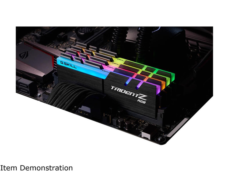 G.SKILL TridentZ RGB Series 128GB (4 x 32GB) 288-Pin DDR4 SDRAM DDR4 3600 (PC4 28800) Intel XMP 2.0 Desktop Memory Model F4-3600C16Q-128GTZR