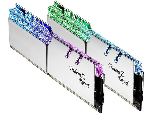 G.SKILL Trident Z Royal Series 64GB (2 x 32GB) 288-Pin DDR4 SDRAM DDR4 3200 (PC4 25600) Intel XMP 2.0 Desktop Memory Model F4-3200C14D-64GTRS