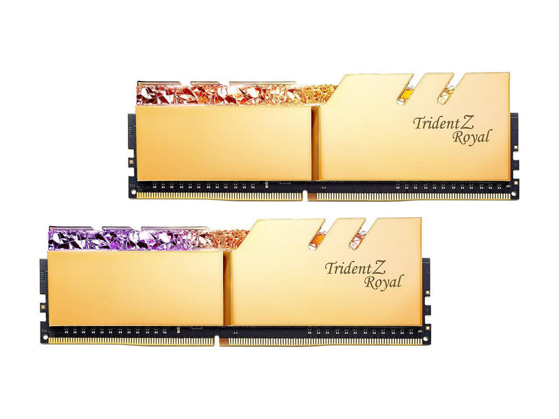 G.SKILL Trident Z Royal Series 32GB (2 x 16GB) 288-Pin PC RAM DDR4 4400 (PC4 35200) Intel XMP 2.0 Desktop Memory Model F4-4400C19D-32GTRG