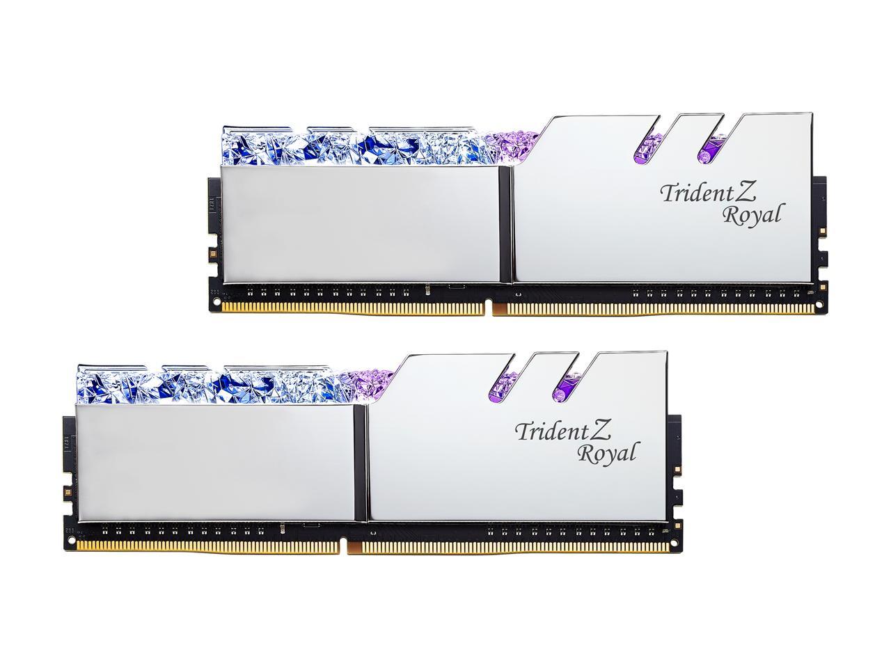 G.SKILL Trident Z Royal Series 16GB (2 x 8GB) 288-Pin PC RAM DDR4 5066 (PC4-41000) Intel XMP 2.0 Desktop Memory Model F4-5066C20D-16GTRS
