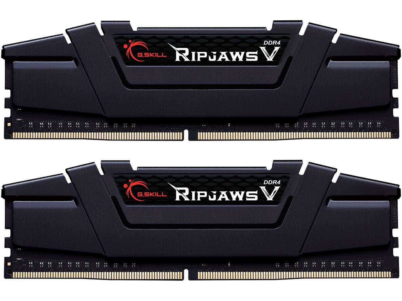 G.SKILL Ripjaws V Series 32GB (2 x 16GB) 288-Pin PC RAM DDR4 4266 (PC4 34100) Intel XMP 2.0 Desktop Memory Model F4-4266C19D-32GVK