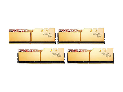 G.SKILL Trident Z Royal Series 32GB (4 x 8GB) 288-Pin PC RAM DDR4 3600 (PC4 28800) Intel XMP 2.0 Desktop Memory Model F4-3600C14Q-32GTRGA