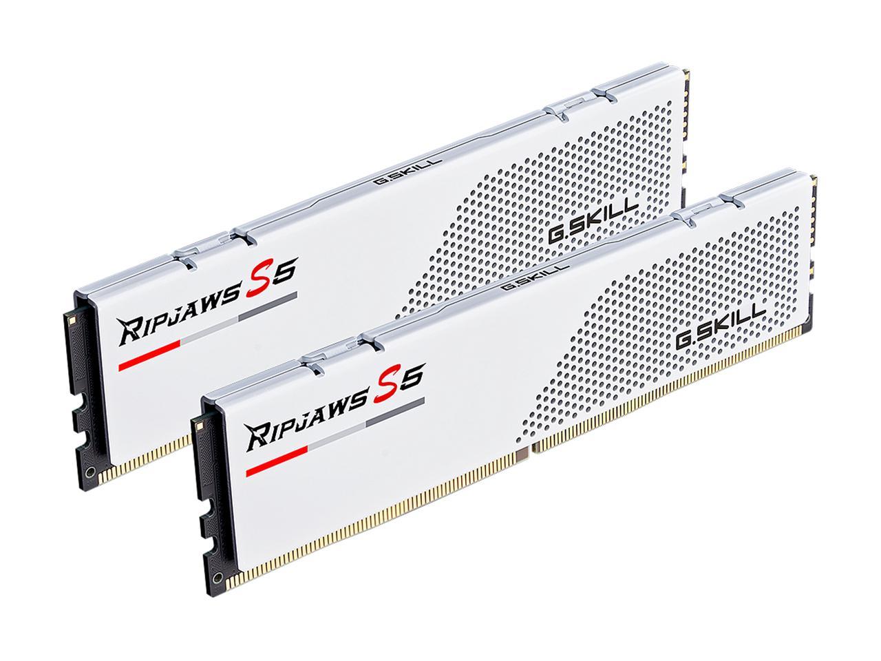 G.SKILL Ripjaws S5 Series 32GB (2 x 16GB) DDR5 5200 Intel XMP 3.0 Desktop Memory Model F5-5200J3636C16GX2-RS5W