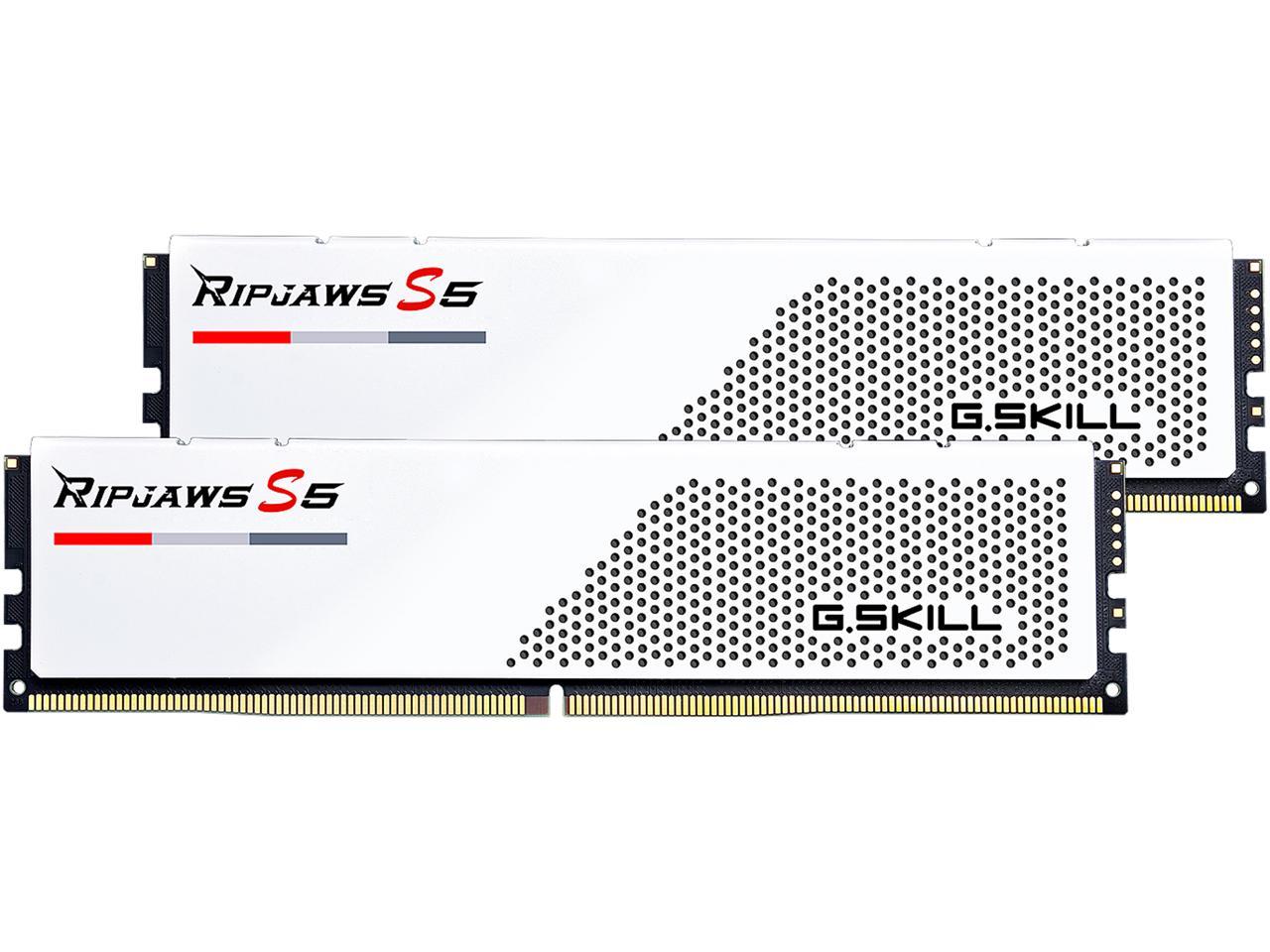 G.SKILL Ripjaws S5 Series 32GB (2 x 16GB) DDR5 5200 Intel XMP 3.0 Desktop Memory Model F5-5200J4040A16GX2-RS5W