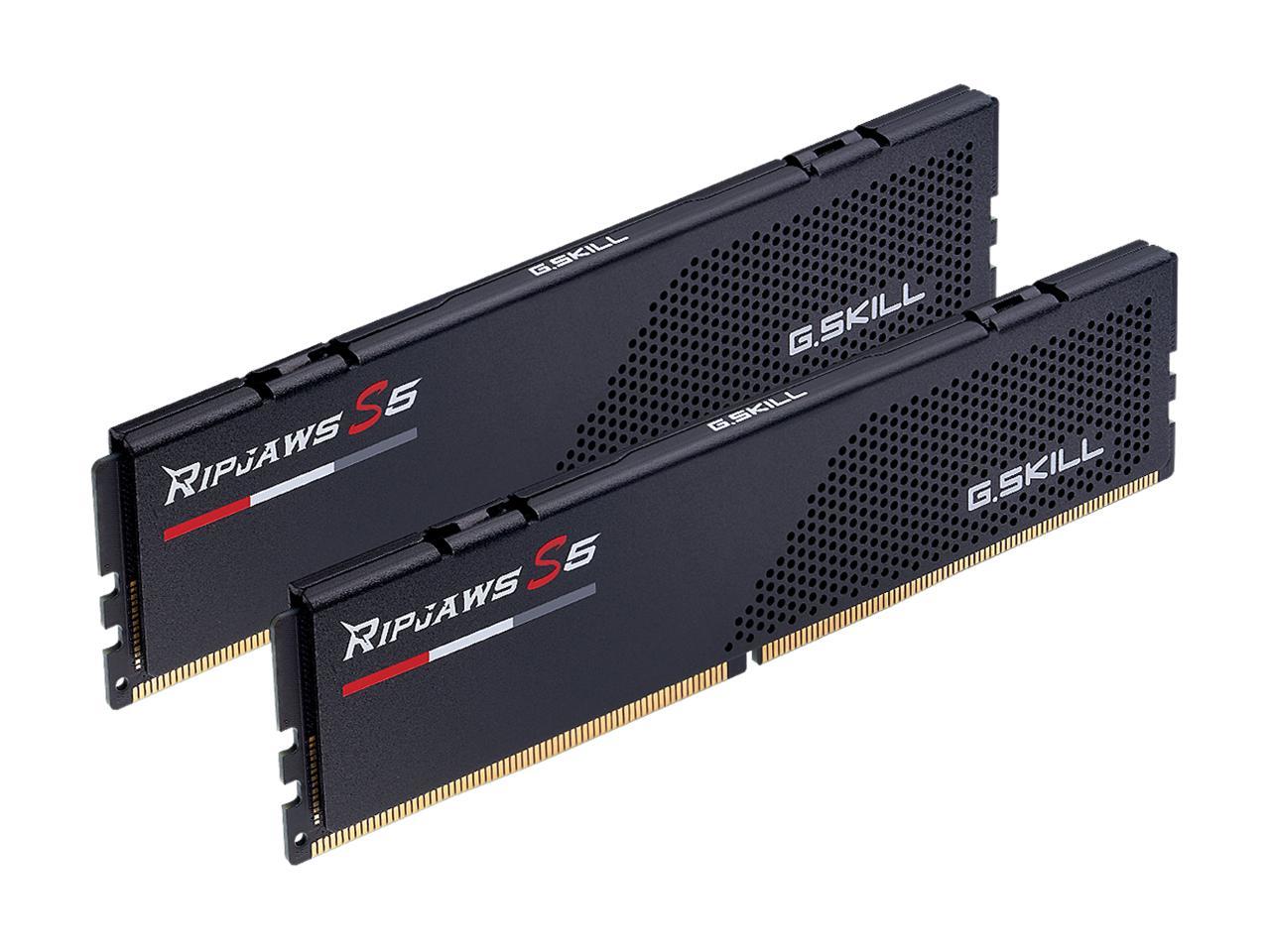 G.SKILL Ripjaws S5 Series 32GB (2 x 16GB) DDR5 5600 Intel XMP 3.0 Desktop Memory Model F5-5600J4040C16GX2-RS5K