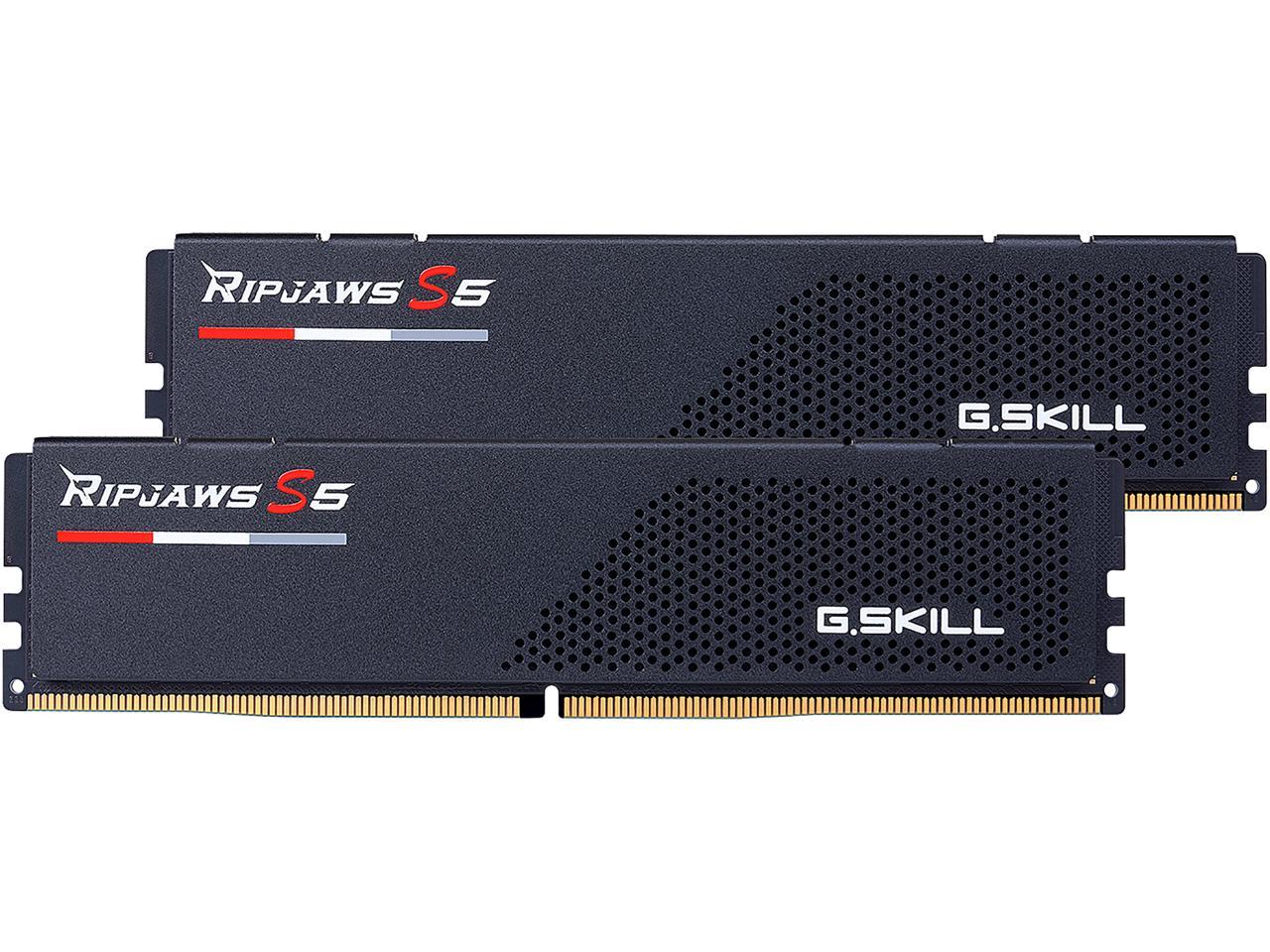 G.SKILL Ripjaws S5 Series 32GB (2 x 16GB) 288-Pin PC RAM DDR5 6000 Intel XMP 3.0 Desktop Memory Model F5-6000J3040F16GX2-RS5K