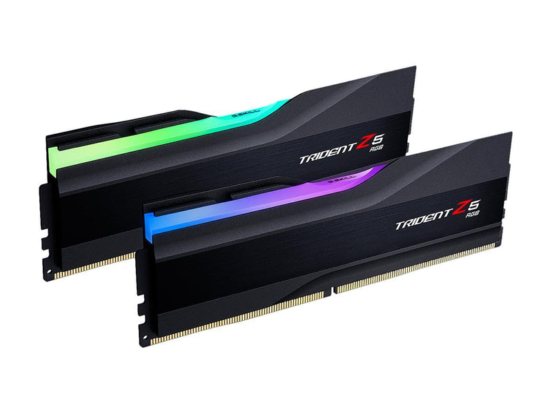 G.SKILL Trident Z5 RGB Series 32GB (2 x 16GB) 288-Pin PC RAM DDR5 6000 Intel XMP 3.0 Desktop Memory Model F5-6000J3238F16GX2-TZ5RK