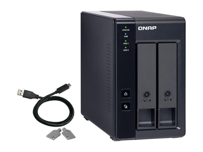 QNAP TR-002-US Diskless System 2 Bay USB Type-C Direct Attached Storage with Hardware RAID
