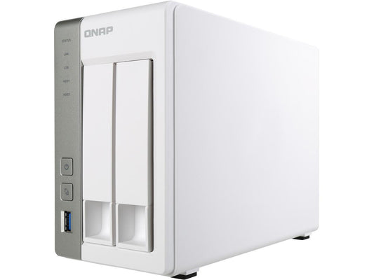 QNAP TS-231P-US 2-bay Personal Cloud NAS with DLNA, Mobile Apps and AirPlay Support. ARM Cortex A15 1.7 GHz Dual Core, 1GB RAM