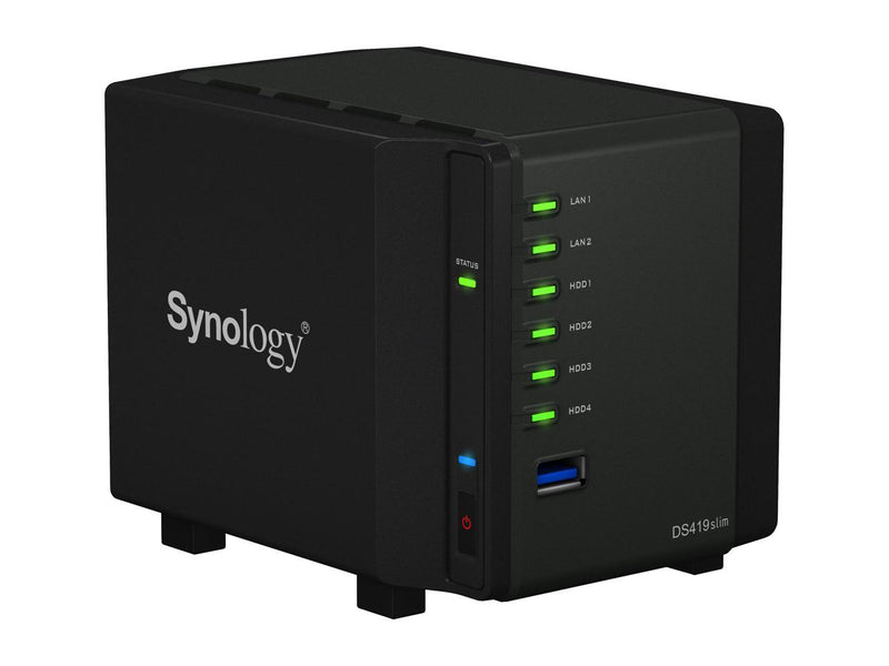 Synology 4 Bay NAS Diskstation DS419slim (Diskless)