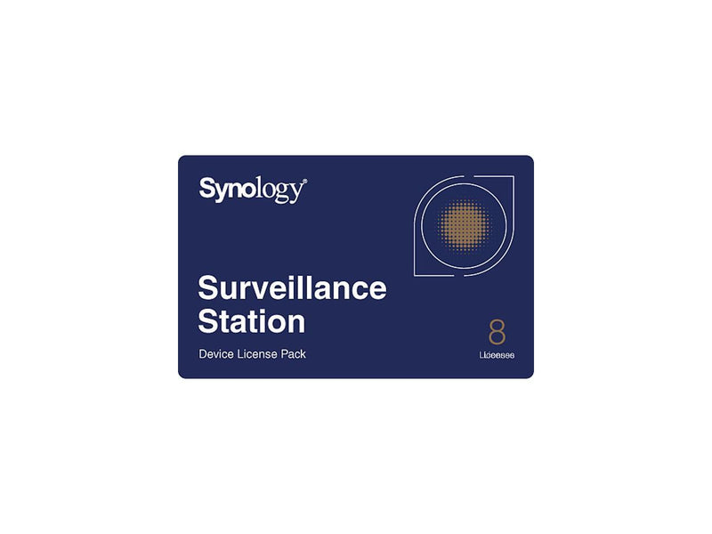 Synology CLP8 Camera License Pack - 1 code to connect up to 8 IP cameras