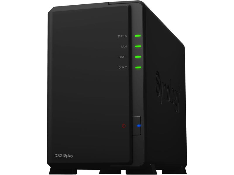 Synology 2 bay NAS Disk Station, DS218play (Diskless)