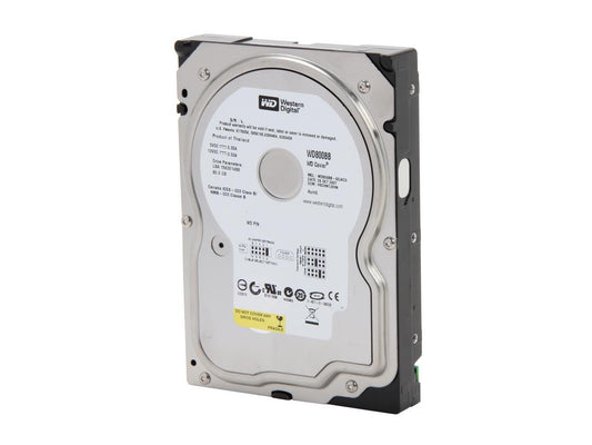 Western Digital Blue WD800BB 80GB 7200 RPM 2MB Cache IDE Ultra ATA100 / ATA-6 3.5" Hard Drive Bare Drive