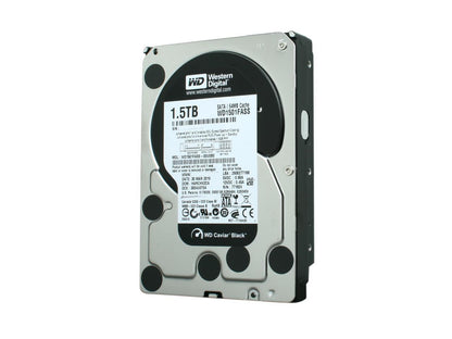 Western Digital Black WD1501FASS 1.5TB 7200 RPM 64MB Cache SATA 3.0Gb/s 3.5" Internal Hard Drive Bare Drive