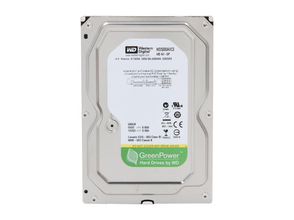 Western Digital AV-GP WD5000AVCS 500GB IntelliPower 16MB Cache SATA 3.0Gb/s 3.5" Internal Hard Drive Bare Drive