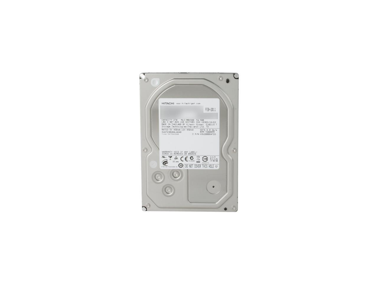 HGST Ultrastar 7K3000 HUA723020ALA640 (0F12455) 2TB 7200 RPM 64MB Cache SATA 6.0Gb/s 3.5" Enterprisel Hard Drive Bare Drive