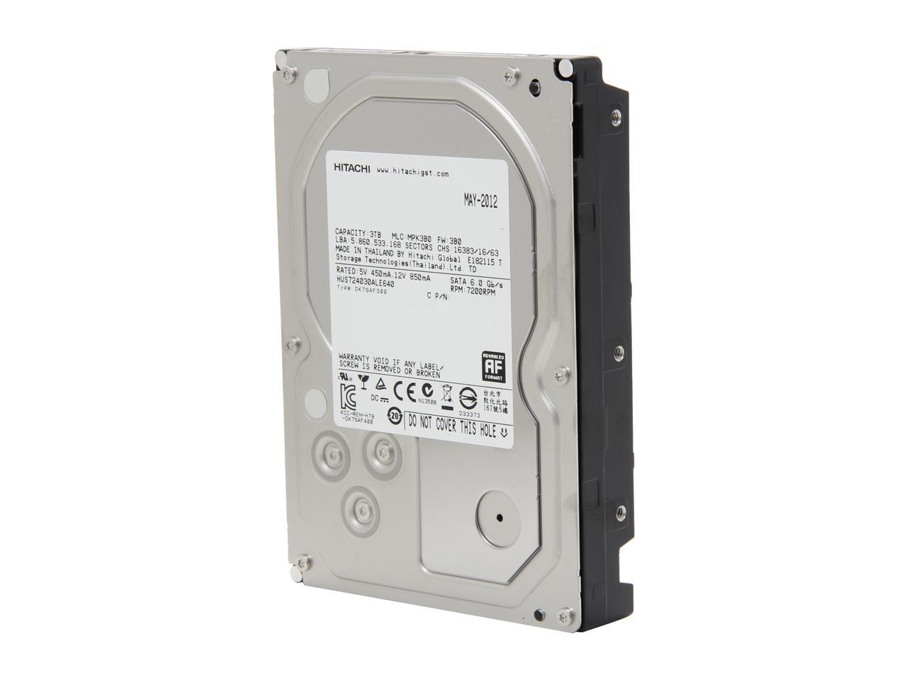 HGST Ultrastar 7K4000 HUS724030ALE640 (0F14684) 3TB 7200 RPM 64MB Cache SATA 6.0Gb/s 3.5" Internal Enterprise Hard Drive Bare Drive