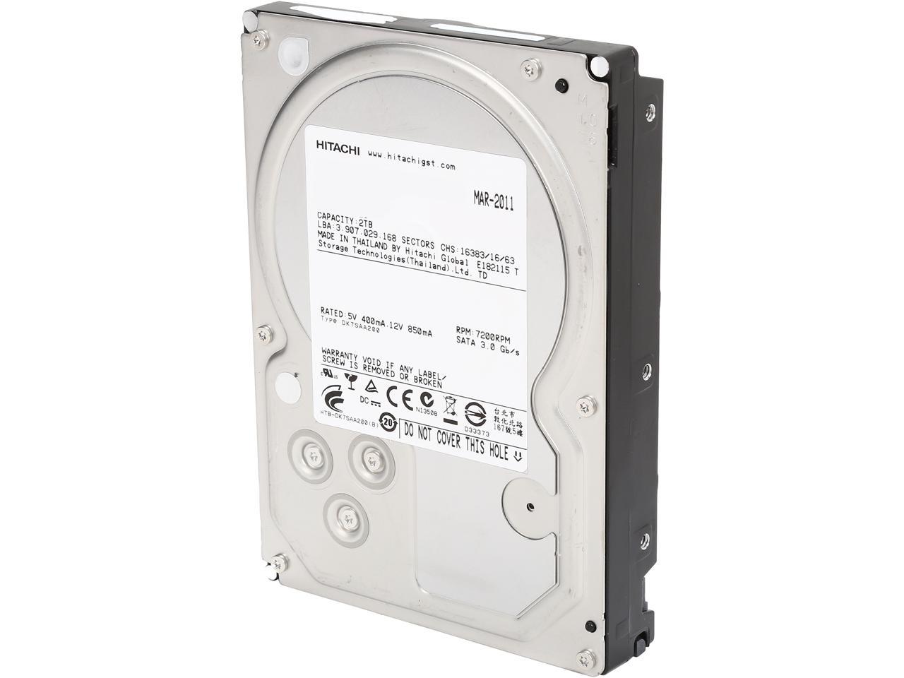 HGST/Hitachi Ultrastar A7K2000 HUA722020ALA331 2TB 7200 RPM 32MB Cache SATA 3.0Gb/s 3.5" Internal Hard Drive